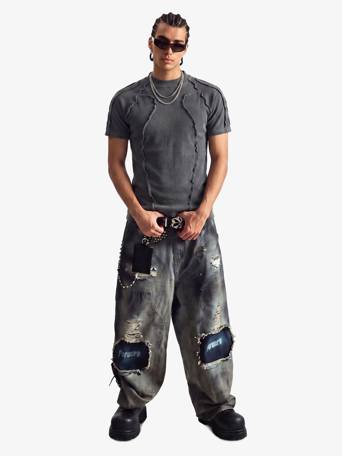 Exposed Seams Wasteland Wash T-Shirt