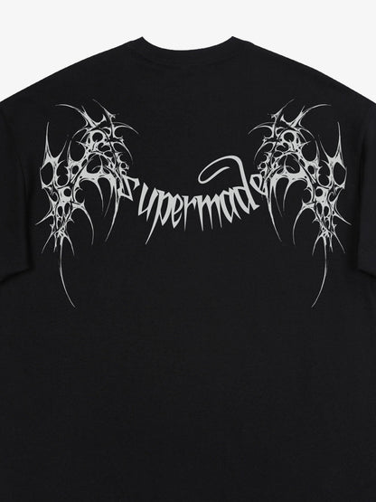 SUPM Gothic Sharp Letter Graphic T-Shirt 