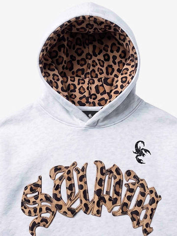Leopard Patchwork Hoodie & Trousers Set