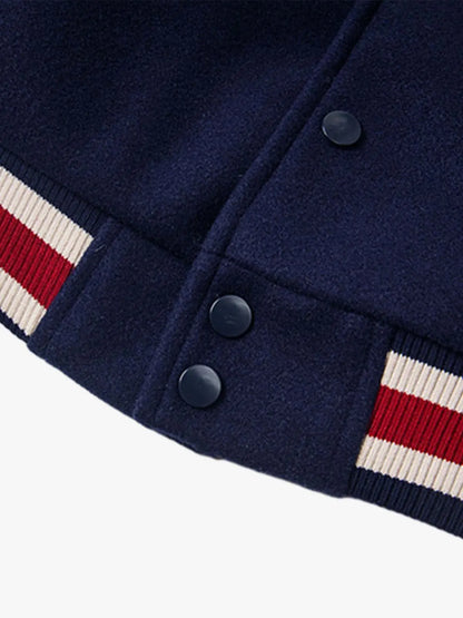 Baseball Stitch Embroidered Varsity Jacket 