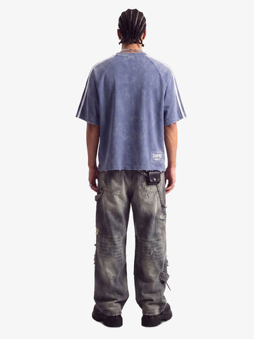Vintage Washed Number 7 Badge Graphic T-Shirt 