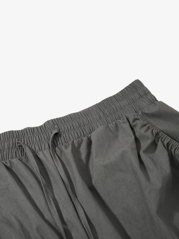 Nylon Cargo Culottes – Lightweight Elastic Waist Utility Pants