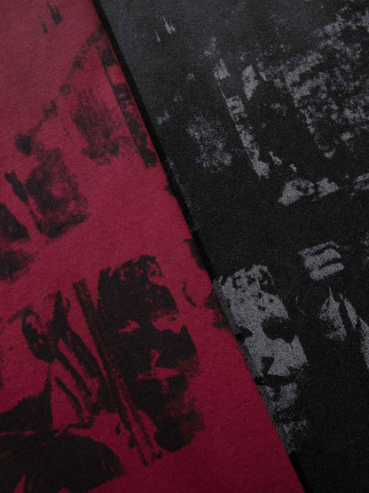 Grunge Faded Photo Print T Shirt
