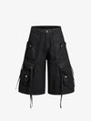 High-Waisted Cargo Shorts