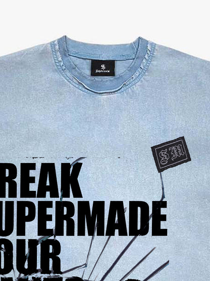 Washed Break Limits Graphic T-Shirt
