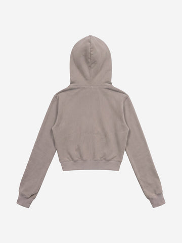 Embroidered Cropped Sweatshirt