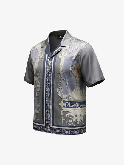 Baroque Sea Satin Cuban Shirt