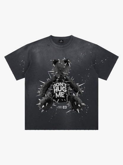 Spiked Bear Graphic T-Shirt 