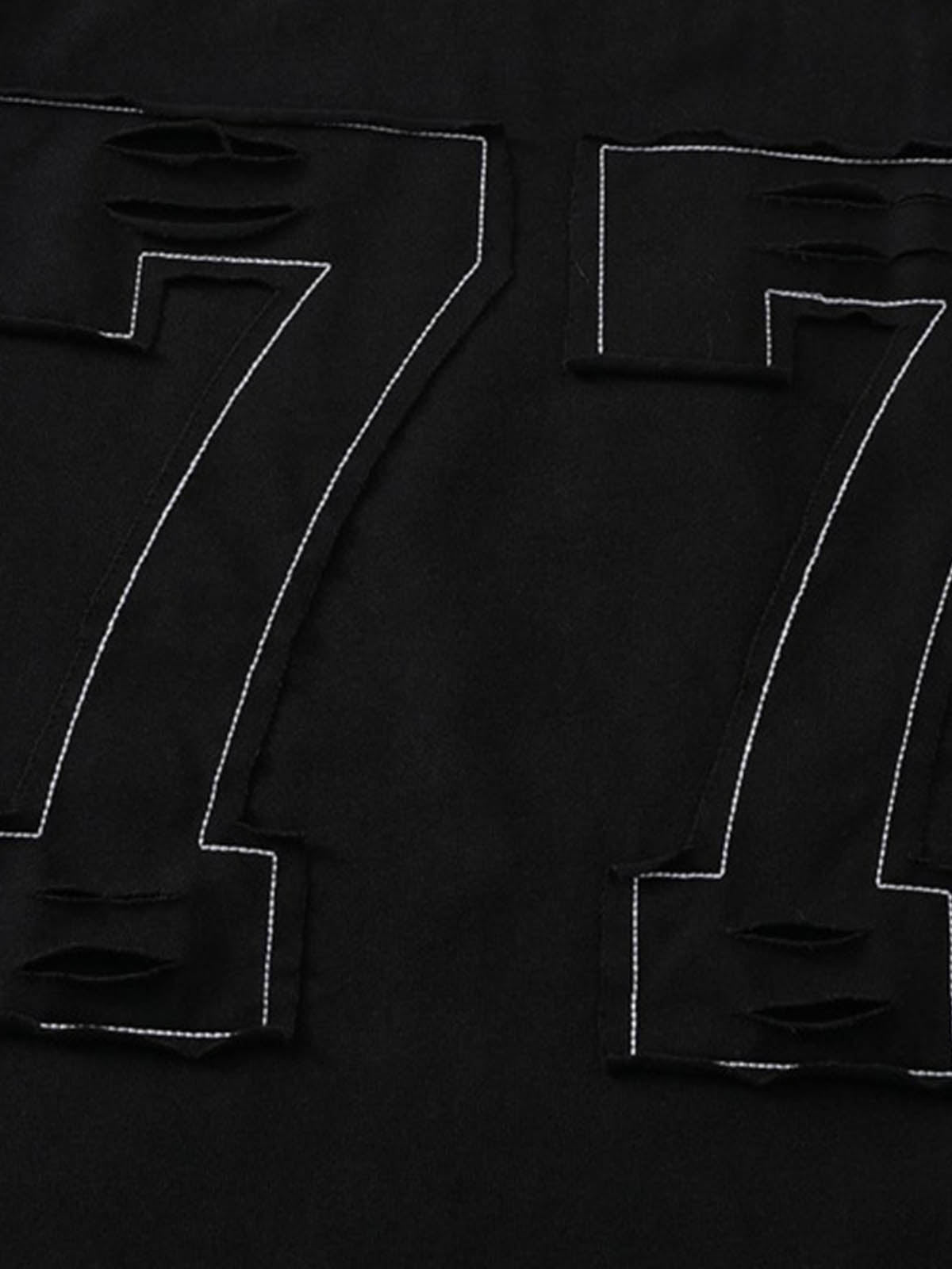 Ripped Number 77 Casual T-Shirt