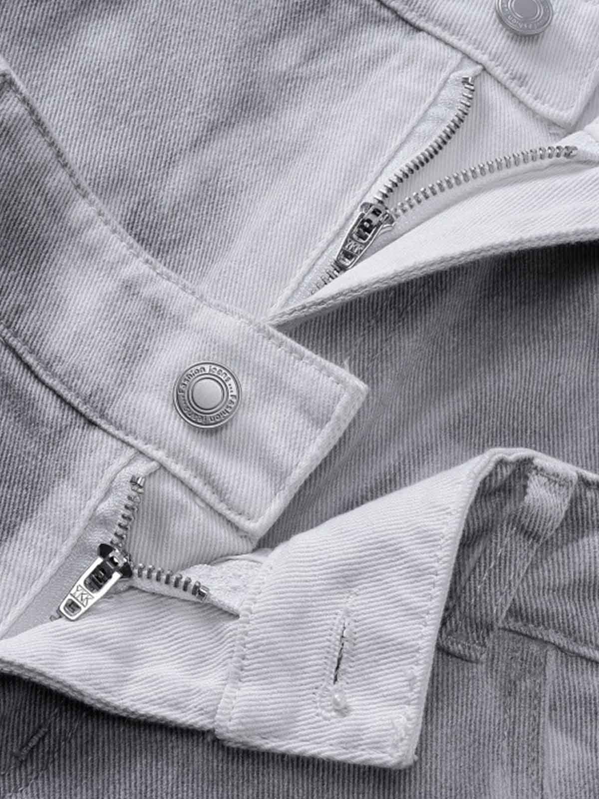 Vintage Double Waist Utility Cargo Jeans
