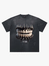 Spiked Teeth Graphic T-Shirt 