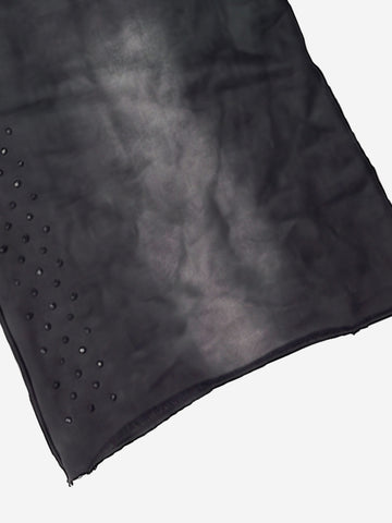 Washed Distressed Rhinestone Trim Sweatpants