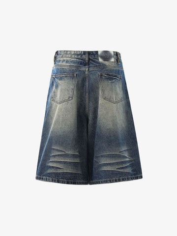 Vintage Whiskered Denim Jorts