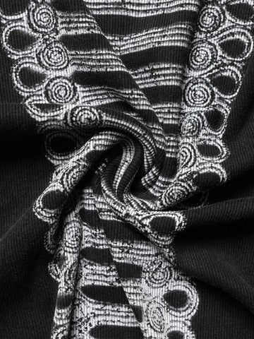 Ribbed Knit Top – Stretch Cotton Blend Fitted Essential