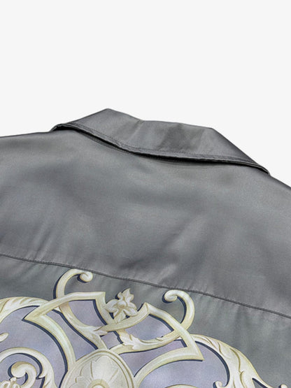 Baroque Sea Satin Cuban Shirt