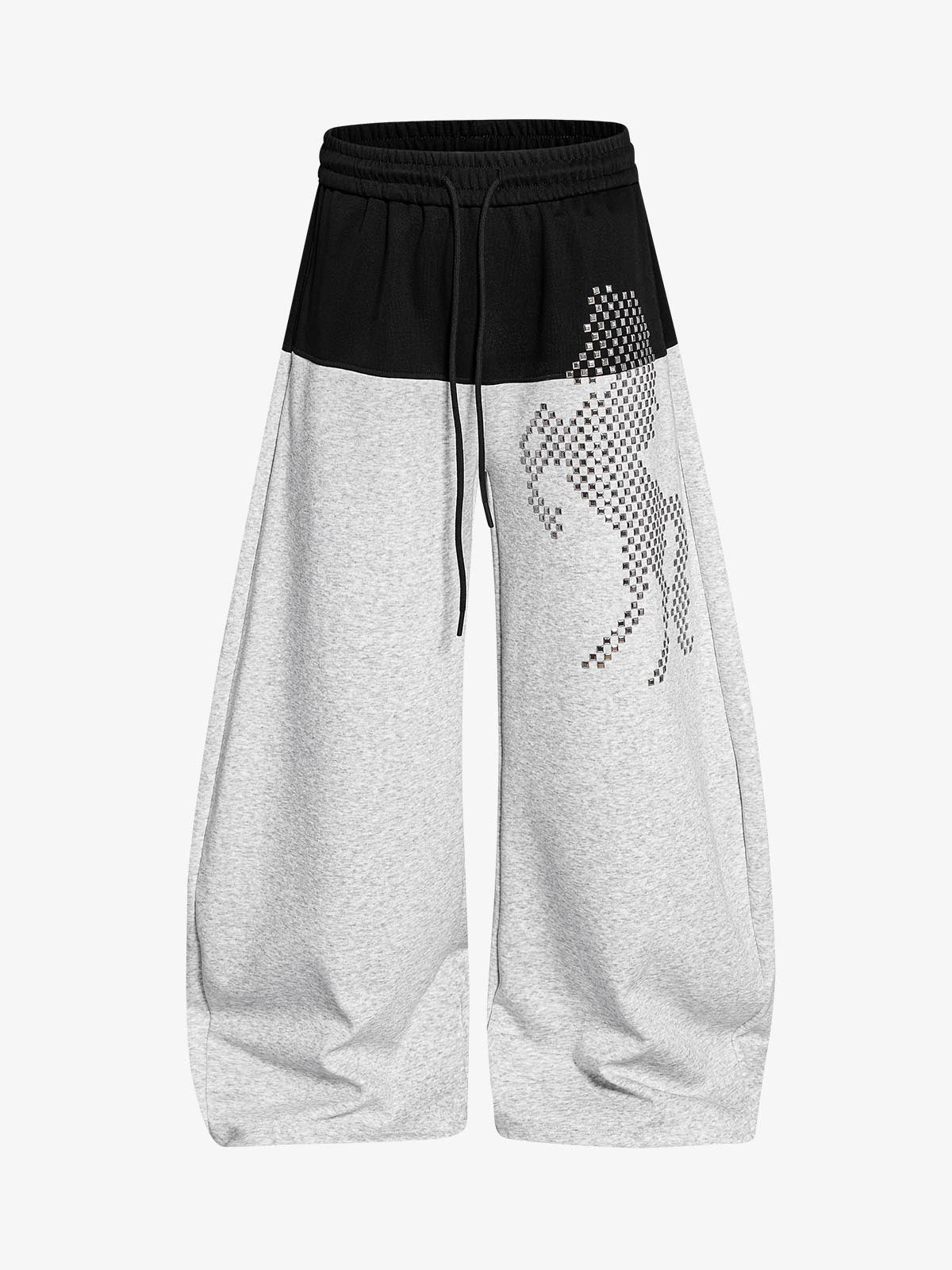 Color Block Drawstring Pants