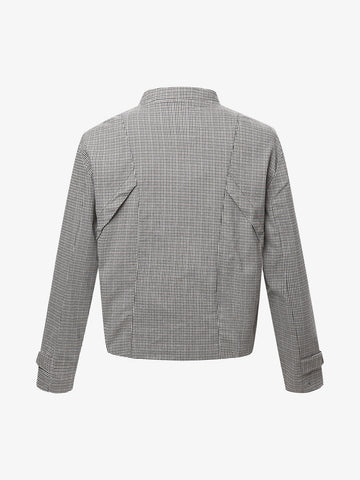 Houndstooth Cropped Jacket
