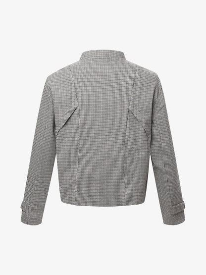 Houndstooth Cropped Jacket