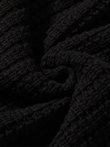 Retro Cable Knit Button-Up Collared Cardigan Sweater 