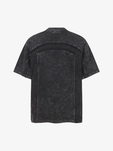 Panel Stitch Cotton T-Shirt 