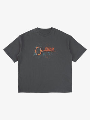 Supermade Rusty Metal Key Print T-Shirt 