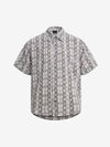 Snakeskin Stripe Short Sleeve Shirt 