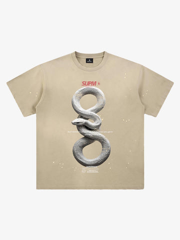 Realistic Snake Graphic T-Shirt 