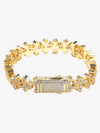 Cross Link Iced Bracelet 