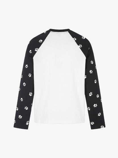 Slogan Raglan Long Sleeve Tee