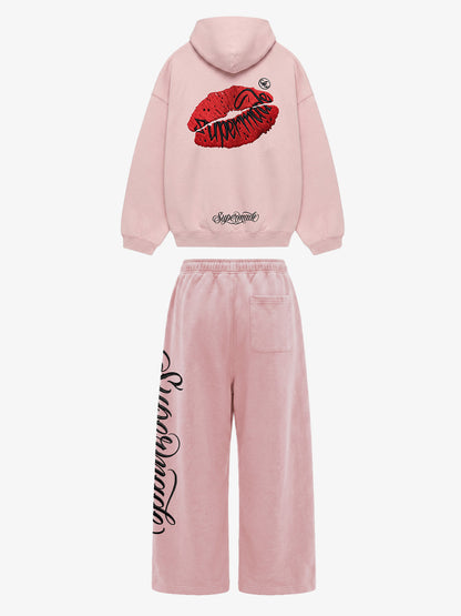 Fleece-Lined Oversized Sweatshirt