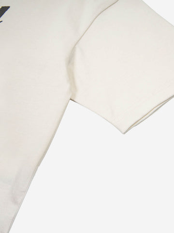 Minimalist Letter Print Asymmetric Panel T-Shirt