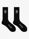 Street S Logo Design Black Socks 