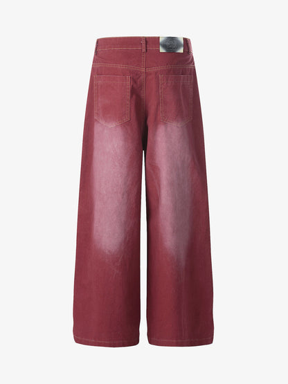 Vintage Washed Paint Splatter Jeans 