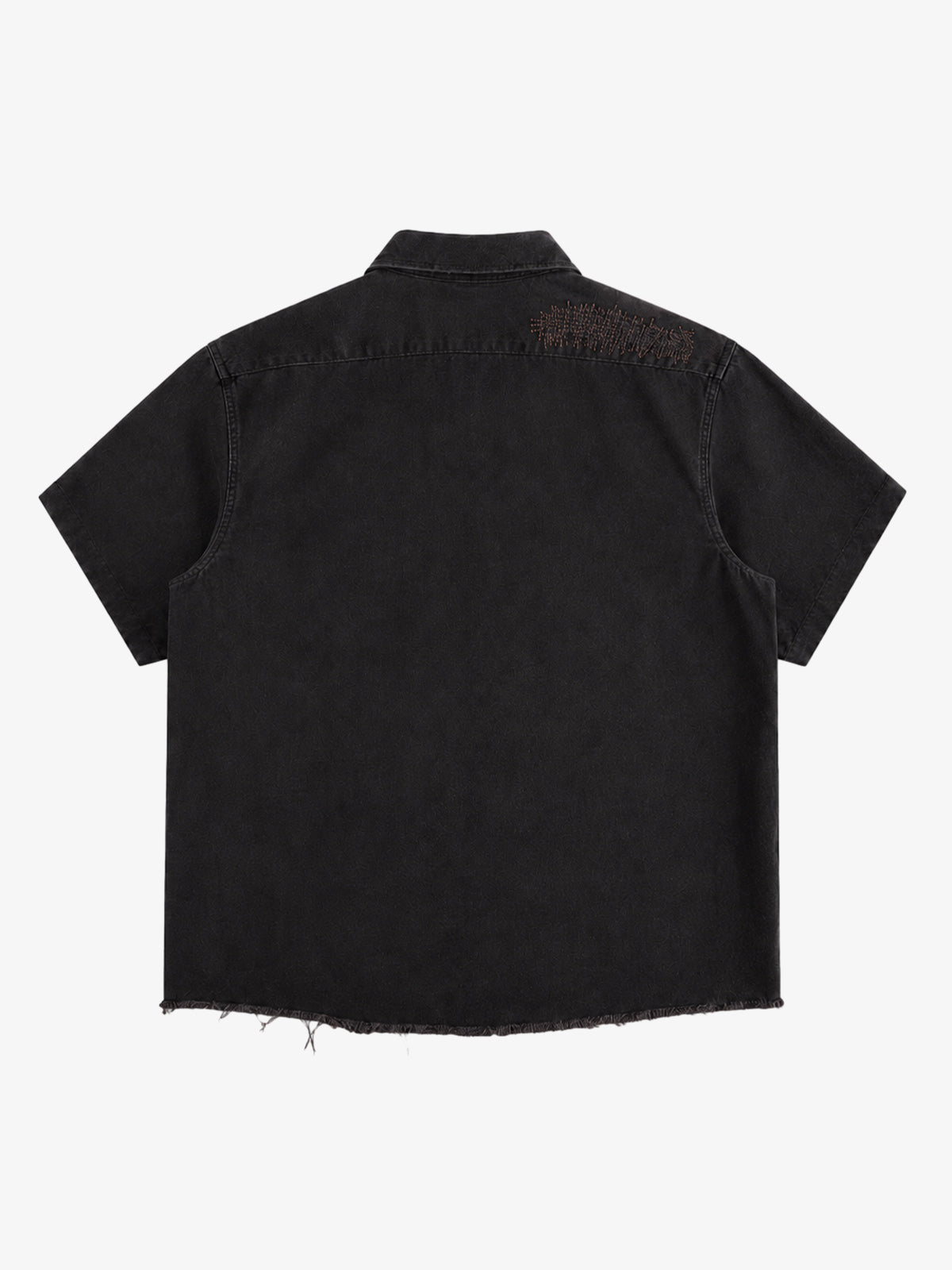 Mending Detail Cotton Shirt