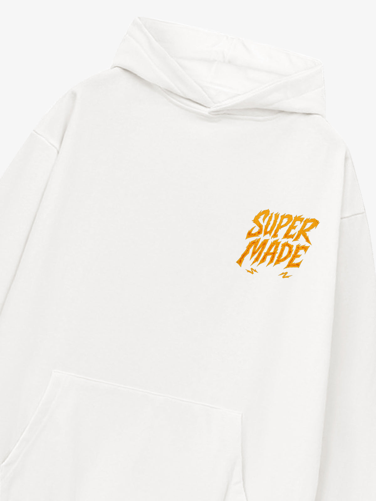 Distressed Graphic Bold Angel Wings Design Hoodie 