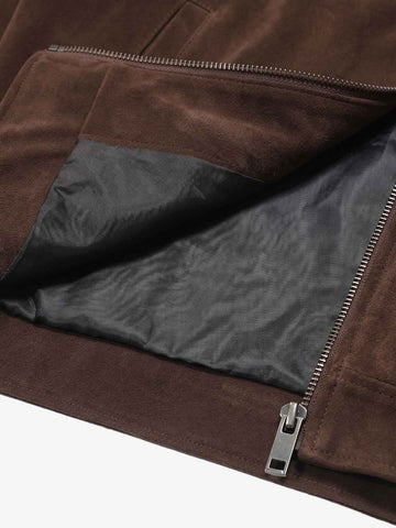 Suede Harrington Jacket