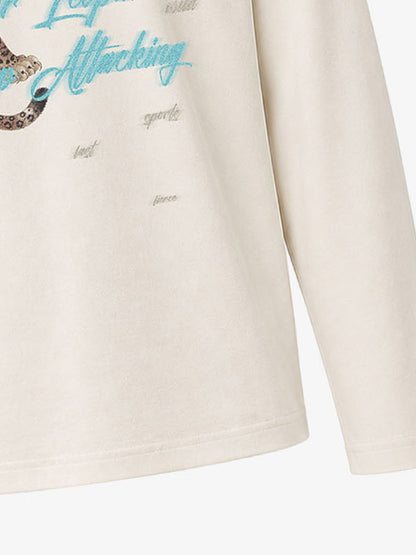 Leopard Graphic Long Sleeve T-shirt