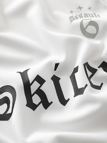 Thesupermade Gothic Font Jersey Street Rap T-Shirt 