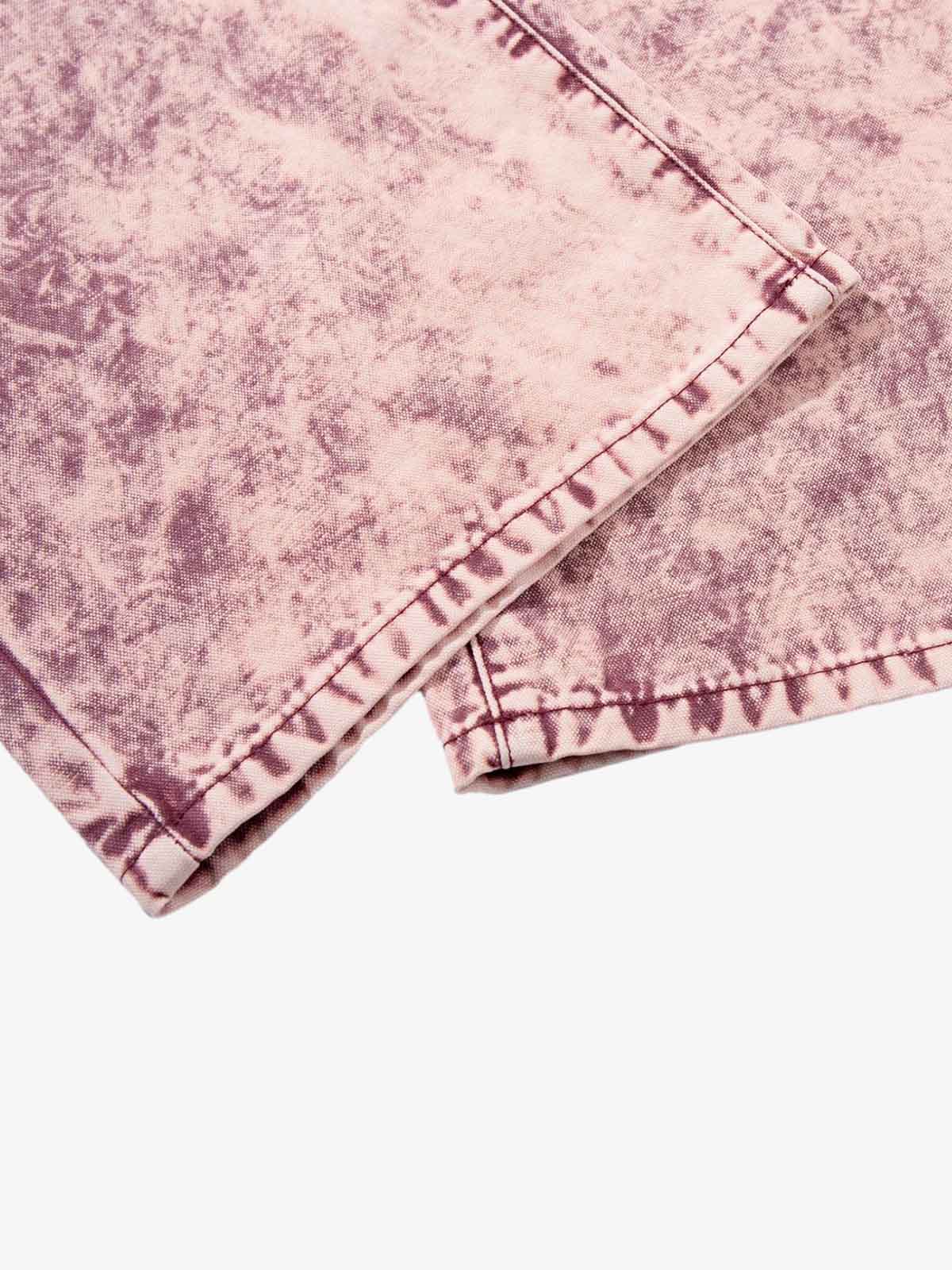 Purple Tie-Dye Finish Acid Wash Jeans 