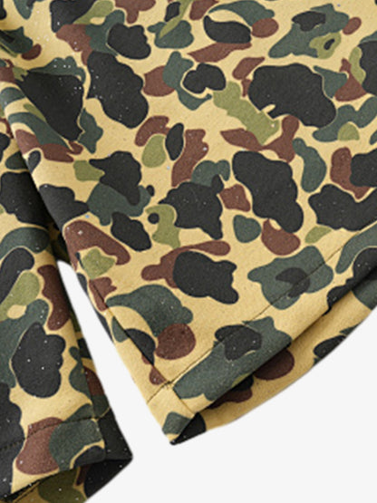 Camo Cargo Shorts – Loose Fit Cotton Blend Summer Streetwear Shorts