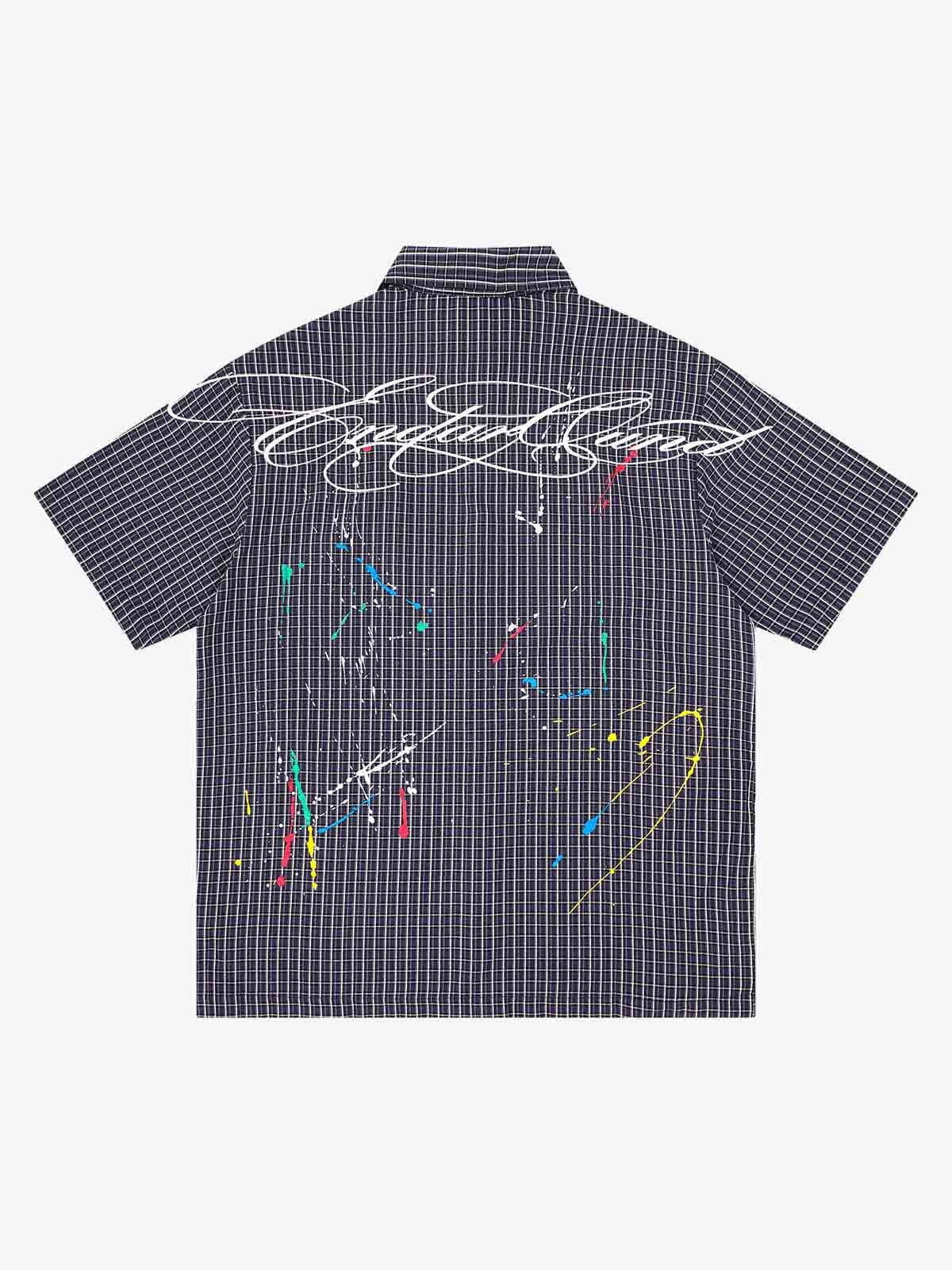Striped Floral Embroidered Shirt