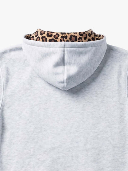 Leopard Patchwork Hoodie & Trousers Set