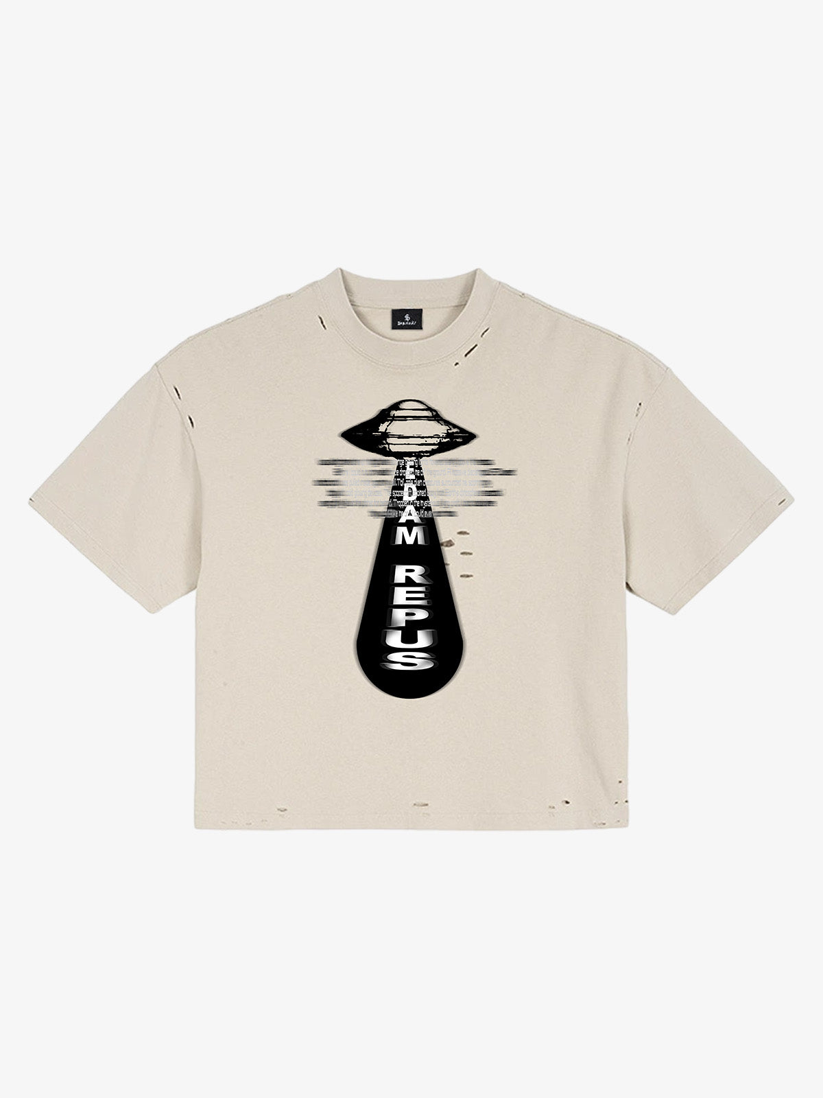 UFO Graphic Crop Tee