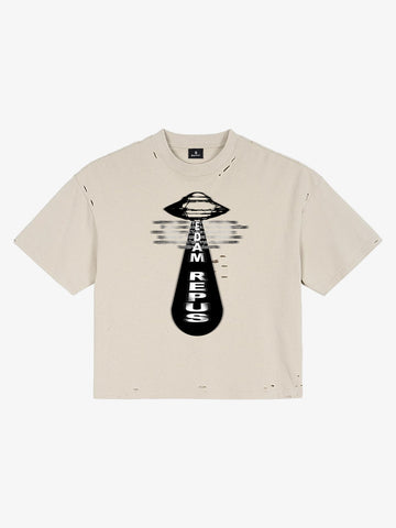 UFO Graphic Crop Tee