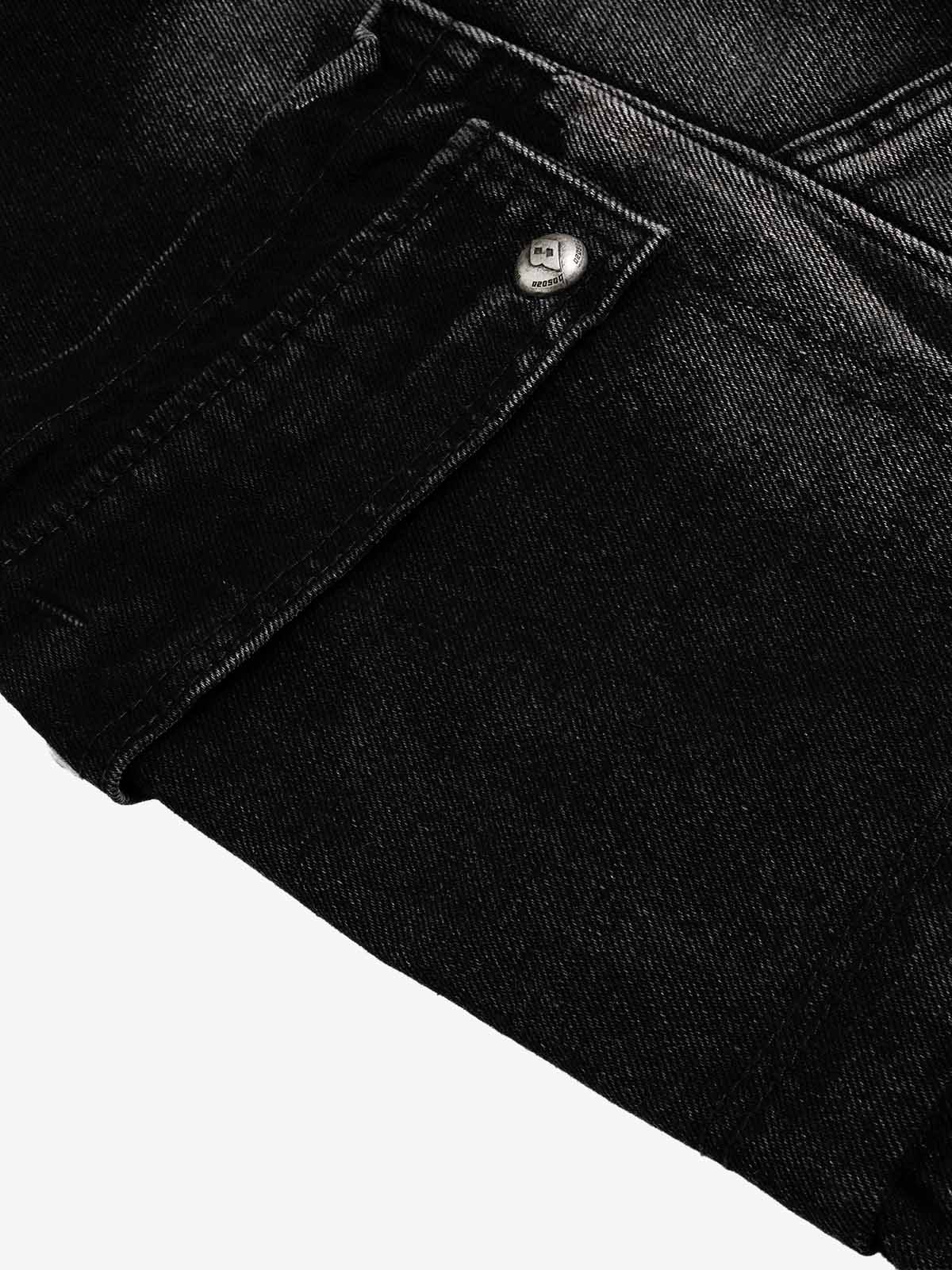 Cargo Multi-Pocket Denim Jorts