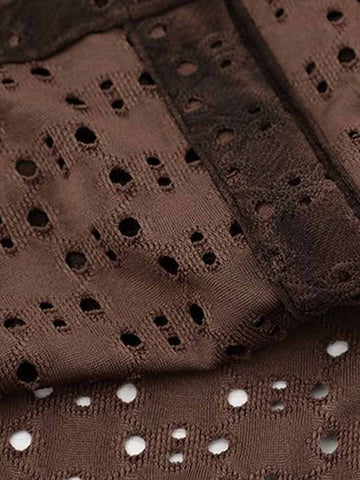 Perforated Acid-Wash Short Sleeve Shirt 
