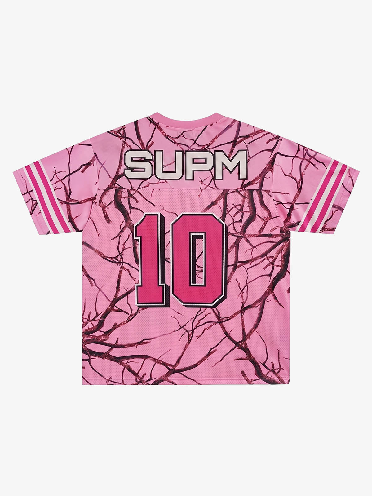 Tree Camo Mesh Jersey Sleeve T-Shirt – Oversized Streetwear Tee