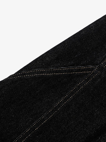 Reverse-Stitched Multi-Button Jeans 