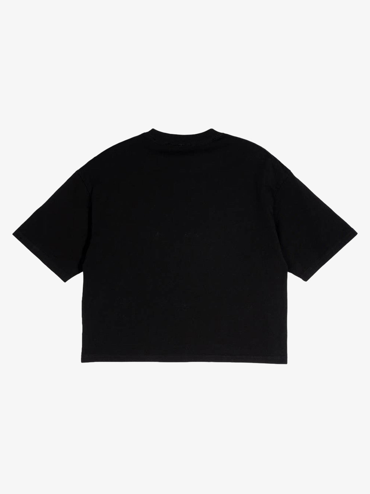 Distressed Safety Pin Cropped T-Shirt 