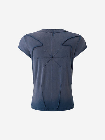 Scorpion Embroidered Exposed-Seam T-Shirt